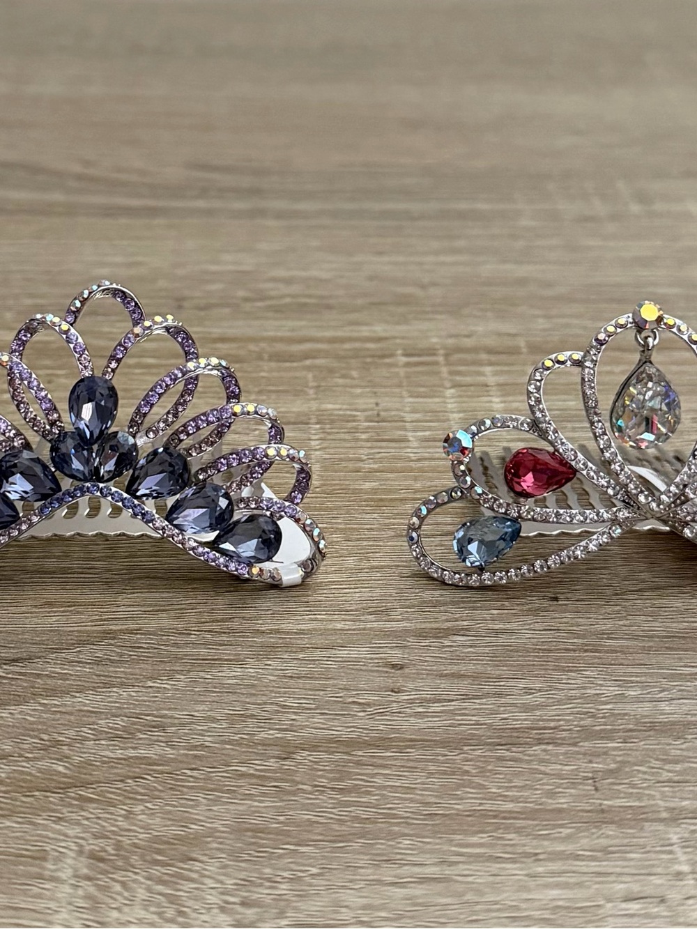 Crystal Rhinestone Hair Clips Barrettes New - Picture 2 of 11